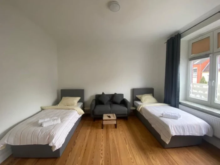 Monteurswohnung im 1.OG Schlafzimmer