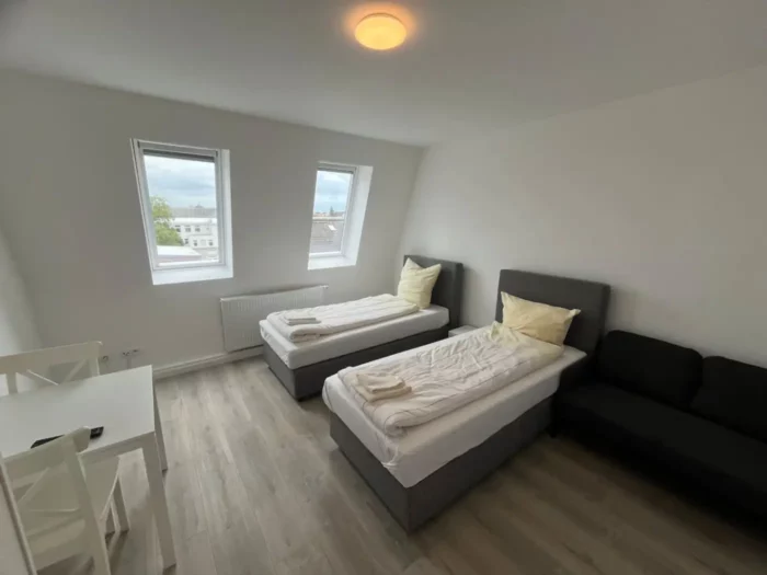 Zentrale 3 Zimmer Unterkunft Schlafzimmer